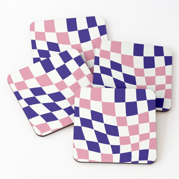 Item preview, Navy Blue, Pink and White Retro Chequers designed and sold by Coral-Cases.