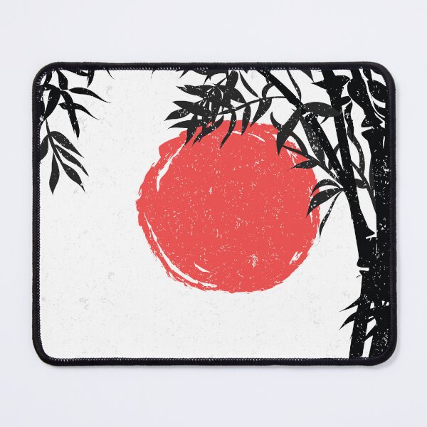 Item preview, Sunset and Bamboo, Japanese Modern Art designed and sold by BossyCatHome.