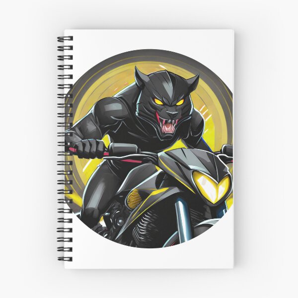 Item preview, Fierce Cat of Prey on a Motorcycle designed and sold by BADESIGNZZ.
