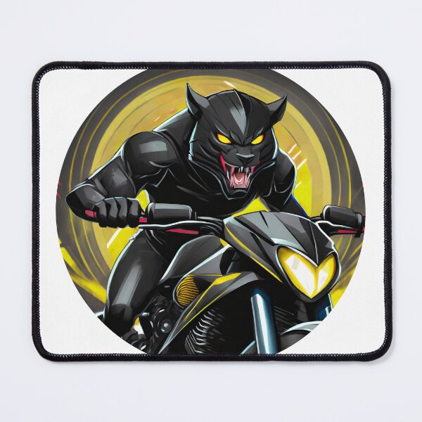 Item preview, Fierce Cat of Prey on a Motorcycle designed and sold by BADESIGNZZ.