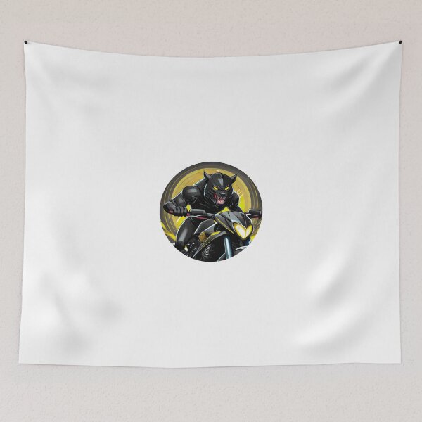 Item preview, Fierce Cat of Prey on a Motorcycle designed and sold by BADESIGNZZ.