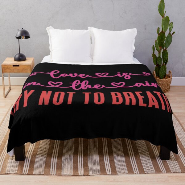 Item preview, Love is in the Air, Try Not to Breathe - Funny Valentine's Day, Anti-Valentine's, Couple Humor (Pink and Red Design) designed and sold by Spiprinto.
