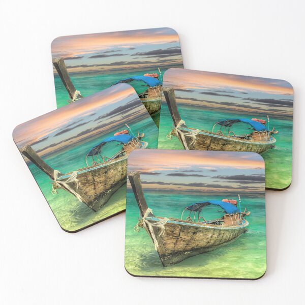 Item preview, Long-Tail Boat Sunset Thailand designed and sold by AJEvans.