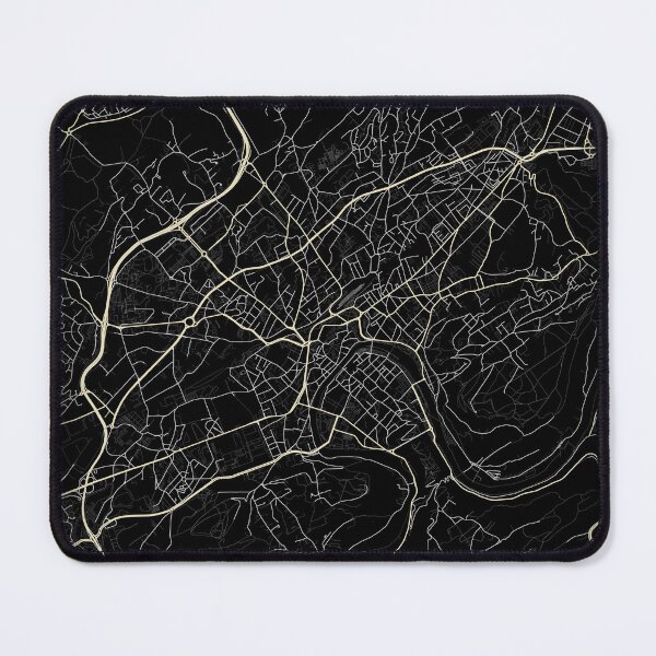 Item preview, Map of Besançon Black and white designed and sold by Jerhus.