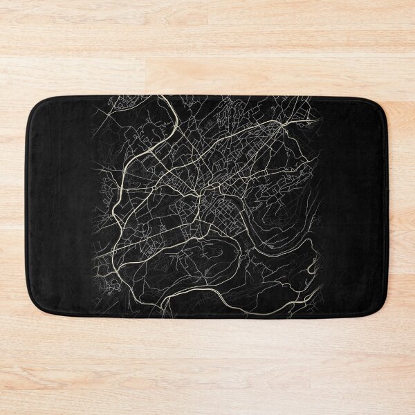 Item preview, Map of Besançon Black and white designed and sold by Jerhus.