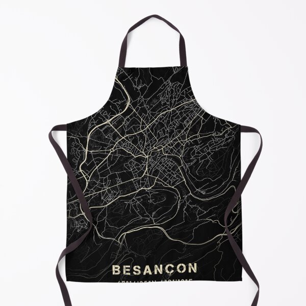 Item preview, Map of Besançon Black and white designed and sold by Jerhus.