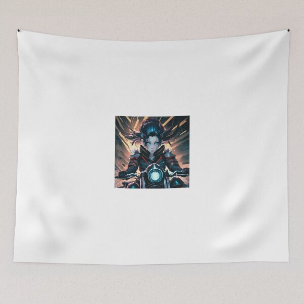 Item preview, Blue-Eyed Samurai Biker Girl designed and sold by BADESIGNZZ.