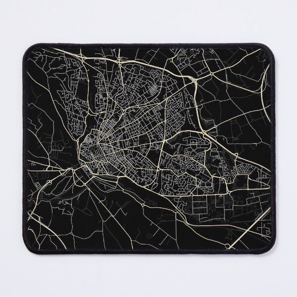 Item preview, Map of Béziers Black and white designed and sold by Jerhus.