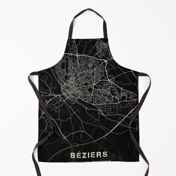Item preview, Map of Béziers Black and white designed and sold by Jerhus.