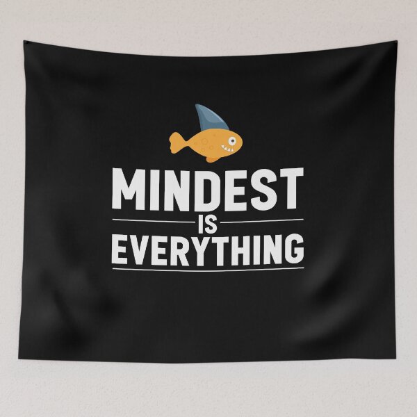 Item preview, Funny Fish Mindset Is Everything Meme designed and sold by ArabCorner.