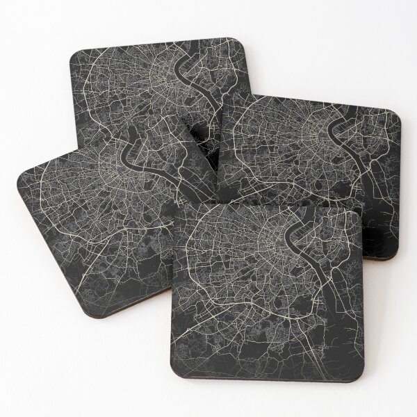 Item preview, Bordeaux Map Black and White designed and sold by Jerhus.
