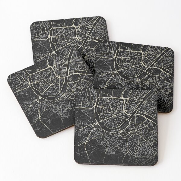 Item preview, Map of Boulogne-Billancourt Black and white designed and sold by Jerhus.