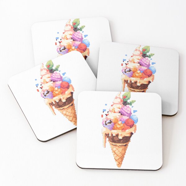 Item preview, Pixel art Ice Cream- Pixel art designed and sold by octoboobs.