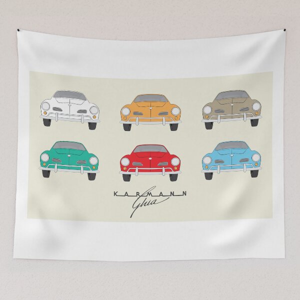 Item preview, Karmann Ghia German Classic car art collection designed and sold by Bram Donker.