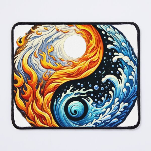 Item preview, Elemental Harmony: Ying Yang between Water and Fire designed and sold by OlaMarket.