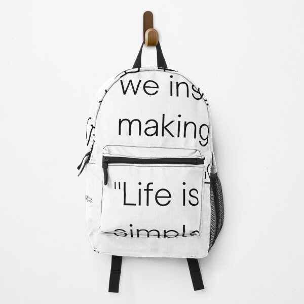 Item preview, "Life is really simple, but we insist on making it complicated." - Confucius Inspirational Quote designed and sold by Bananobanini.