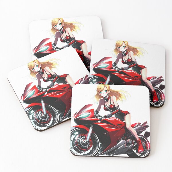 Item preview, Bikergirl on a Motorcycle designed and sold by BADESIGNZZ.