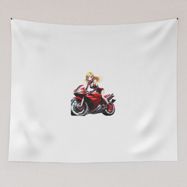 Item preview, Bikergirl on a Motorcycle designed and sold by BADESIGNZZ.