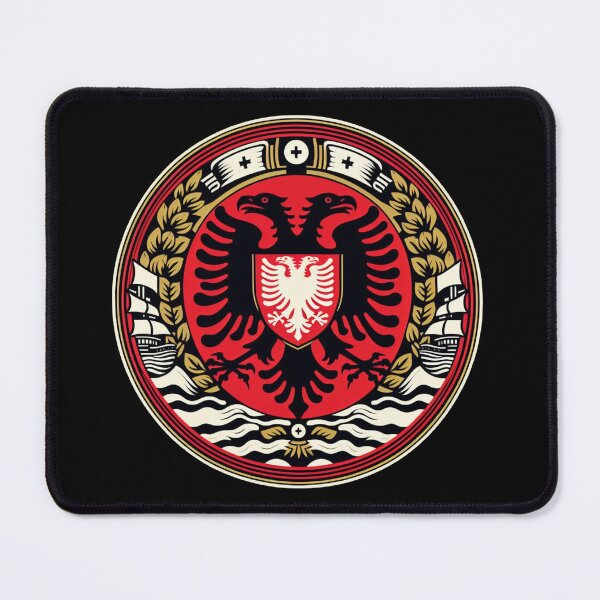 Item preview, Albania Coat of Arms designed and sold by rwstamp.