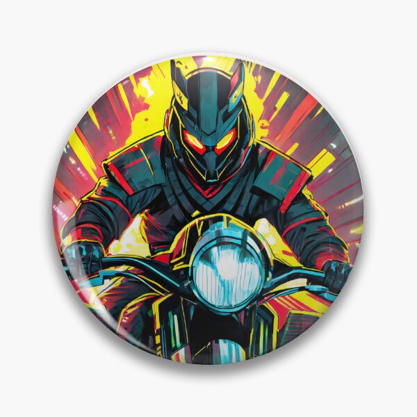 Item preview, Samurai on a Motorcycle designed and sold by BADESIGNZZ.