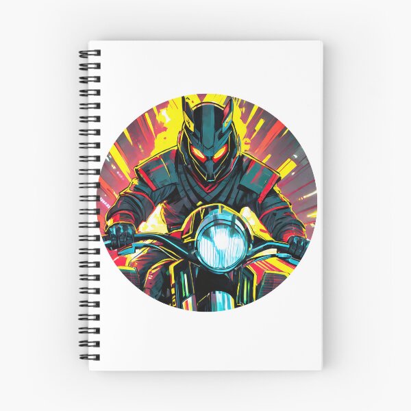 Item preview, Samurai on a Motorcycle designed and sold by BADESIGNZZ.