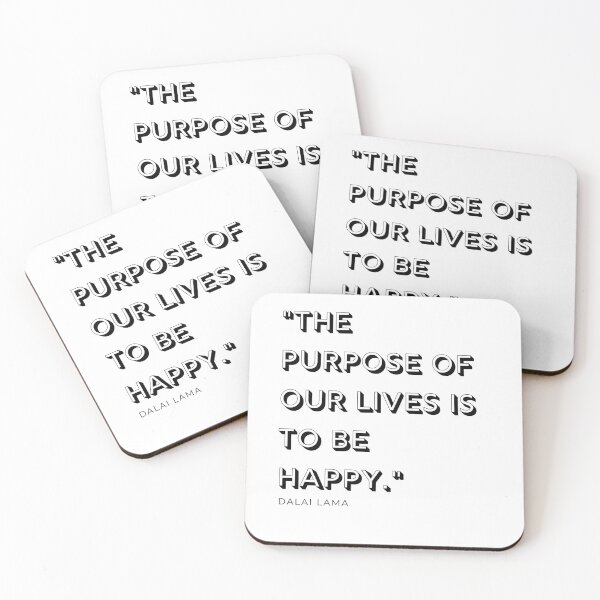 Item preview, "The purpose of our lives is to be happy." - Dalai Lama Inspirational Quote designed and sold by Bananobanini.