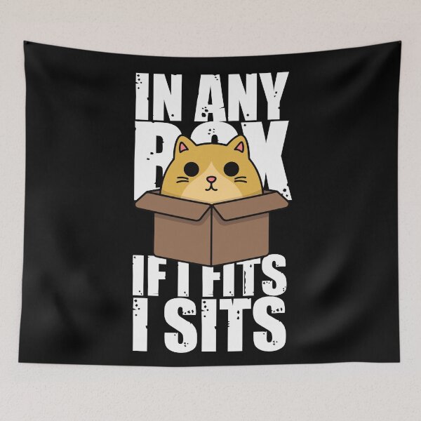Item preview, cat box and cat litter box: Cat in box or Cardboard box designed and sold by The  Knick Knack Nook.