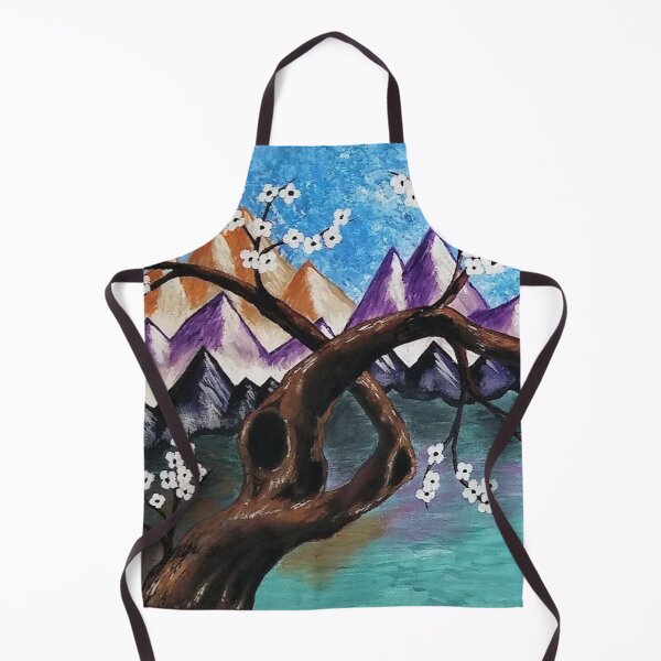 Item preview, plum tree and lakeside mountains designed and sold by janjacbu.