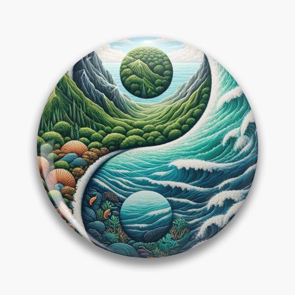 Item preview, YinYang Earth and Sea designed and sold by OlaMarket.