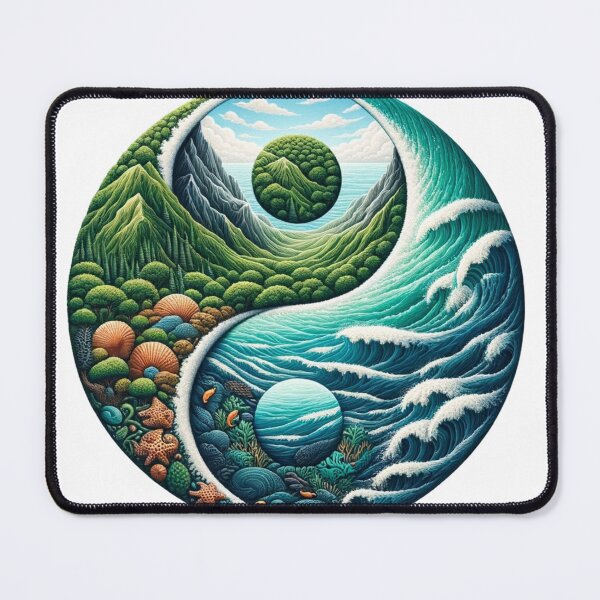 Item preview, YinYang Earth and Sea designed and sold by OlaMarket.