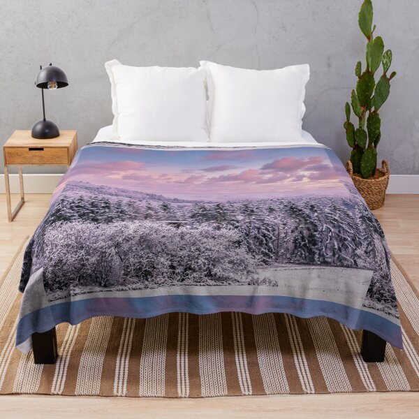 Item preview, Atardecer de invierno nevado rosa designed and sold by DigitalArrange.