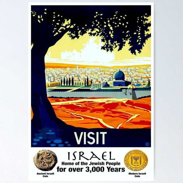 Item preview, ISRAEL VINTAGE; Tourism Advertising Print designed and sold by posterbobs.