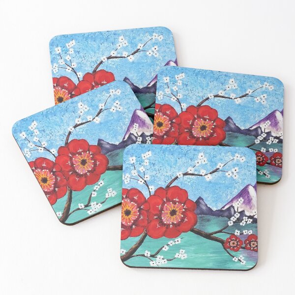 Item preview, plum blossoms and lake mountains designed and sold by janjacbu.