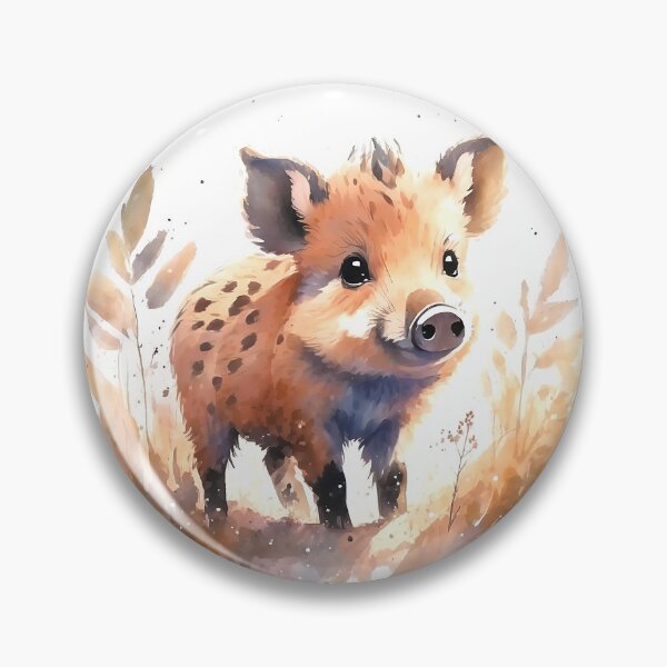 Artikelvorschau, Wildschwein Aquarell entworfen und verkauft von Motivburg.