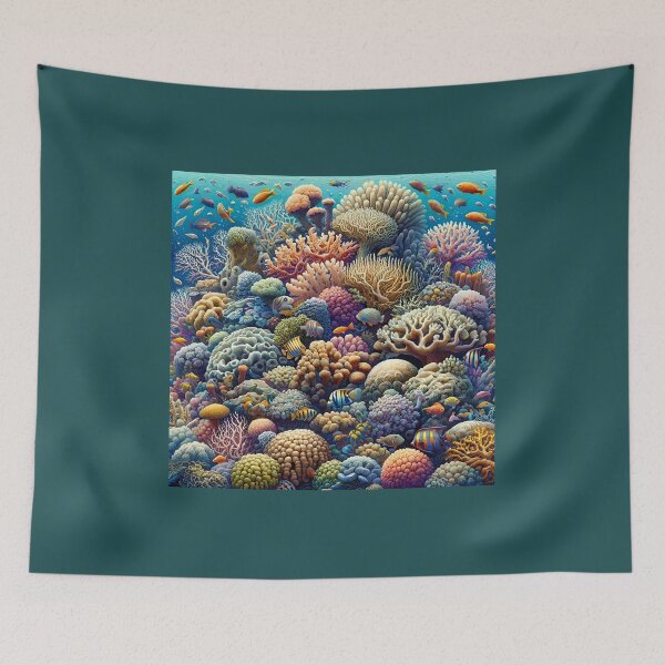 Item preview, "Aquatic Symphony: Reef Wonders" designed and sold by APARTAI EU.