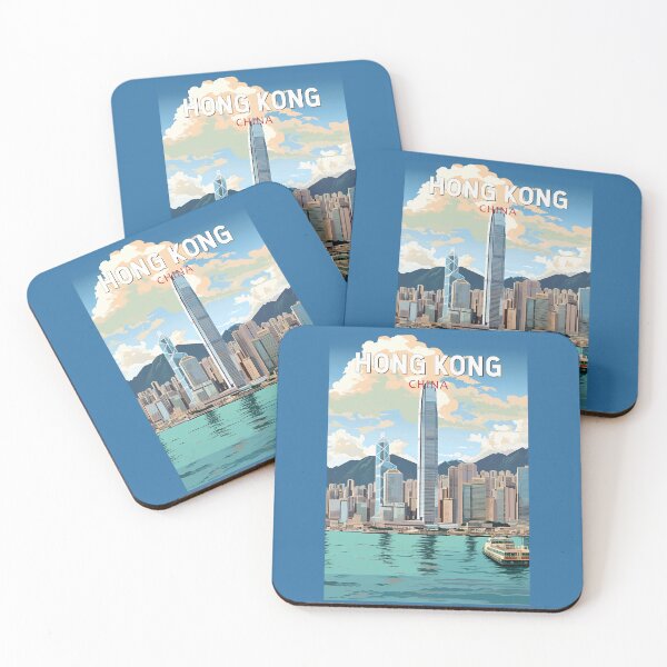 Item preview, Hong Kong China Travel Art Vintage designed and sold by KrisSidDesigns.
