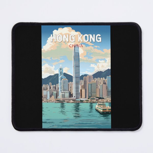 Item preview, Hong Kong China Travel Art Vintage designed and sold by KrisSidDesigns.