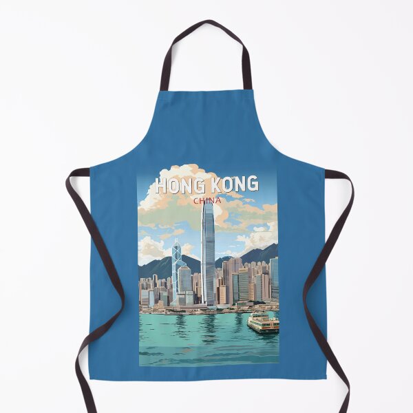 Item preview, Hong Kong China Travel Art Vintage designed and sold by KrisSidDesigns.