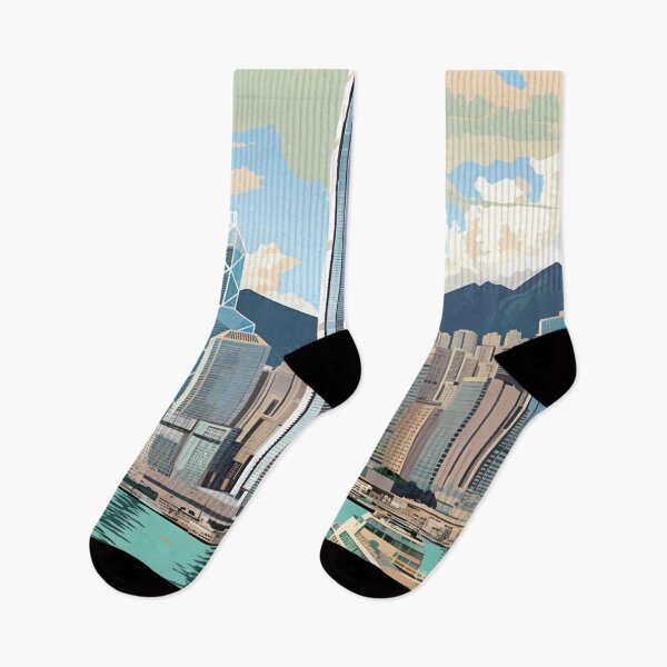 Item preview, Hong Kong China Travel Art Vintage designed and sold by KrisSidDesigns.