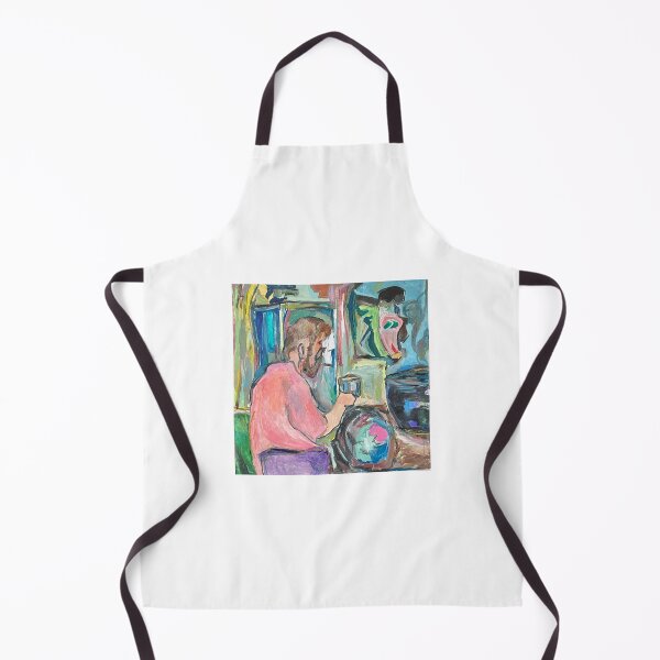 Item preview, Man with cup of coffee designed and sold by AnnaWertArt.