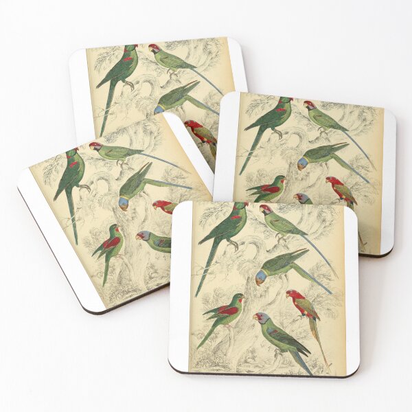 Item preview, "Victorian Parrots"- Cute Australia Parrots On Tree designed and sold by Obinne.