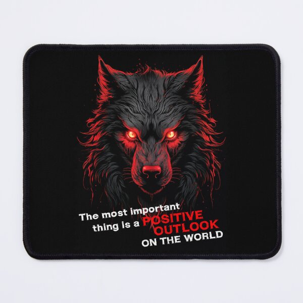 Item preview, Wolf -The most important thing is a positive outlook on the world designed and sold by AlCamillo.