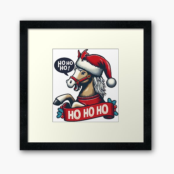 Item preview, Horse Santa Ho Ho Ho designed and sold by devonclemon.