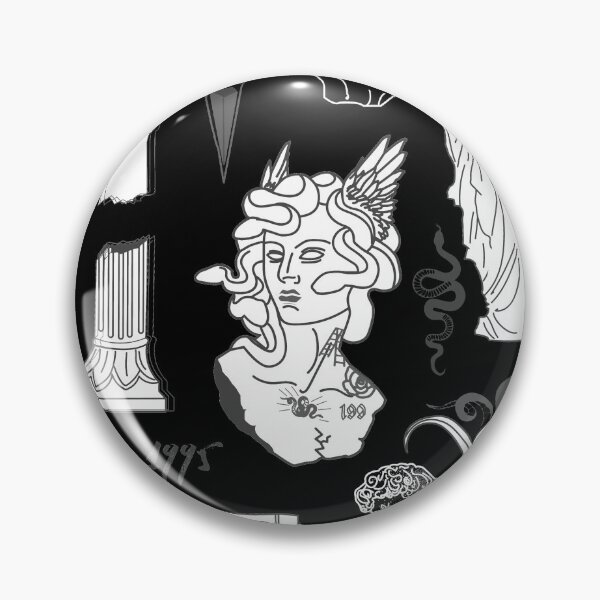 Item preview, medusa ancient greece aesthetic black  designed and sold by Gossip Rag.
