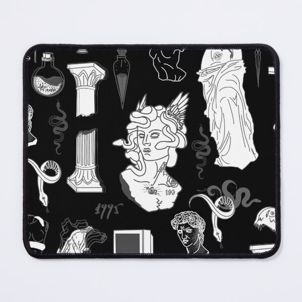 Item preview, medusa ancient greece aesthetic black designed and sold by Gossip Rag.