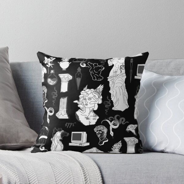 Item preview, medusa ancient greece aesthetic black  designed and sold by Gossip Rag.