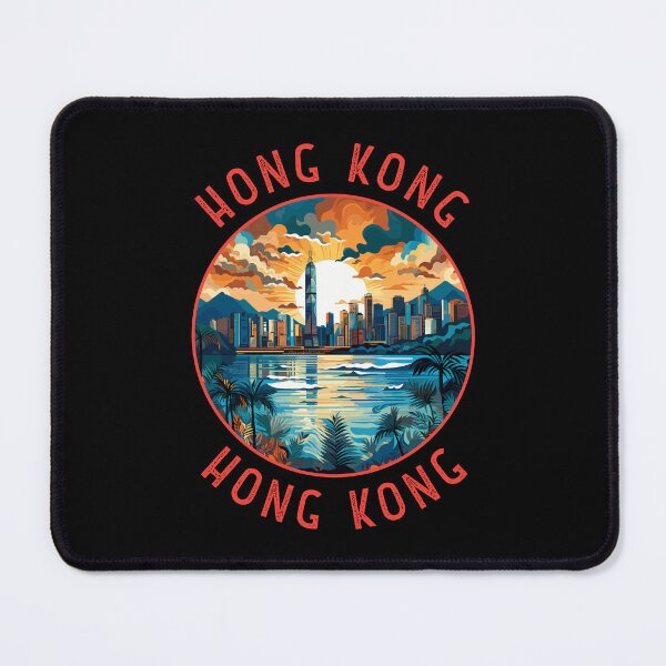 Item preview, Hong Kong China Retro Distressed Circle designed and sold by KrisSidDesigns.