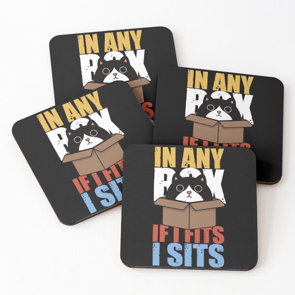 Item preview, Cat litter box and cat box sitting on cardboard box: Cat in box designed and sold by The  Knick Knack Nook.