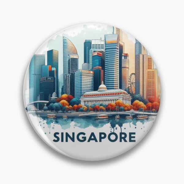 Item preview, Singapore Watercolor designed and sold by PaintMeWorld.