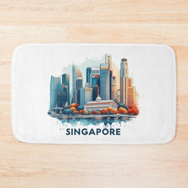 Item preview, Singapore Watercolor designed and sold by PaintMeWorld.